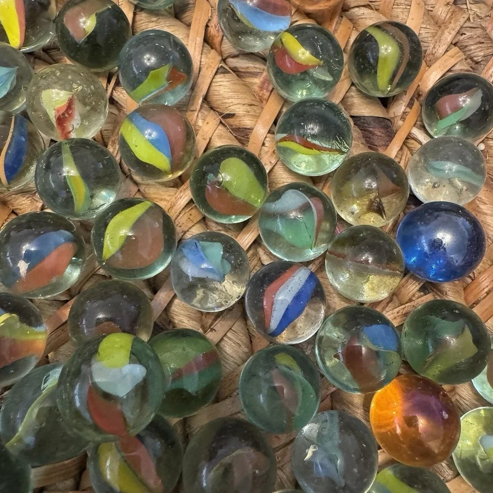 Vintage Cat Eye Mixture Collectible Game Colorful‎ Lot Of Marbles 250 Total